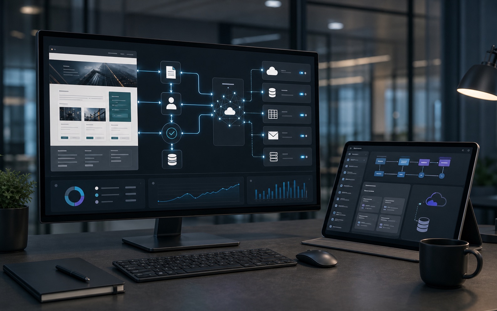 API and web integration architecture workspace