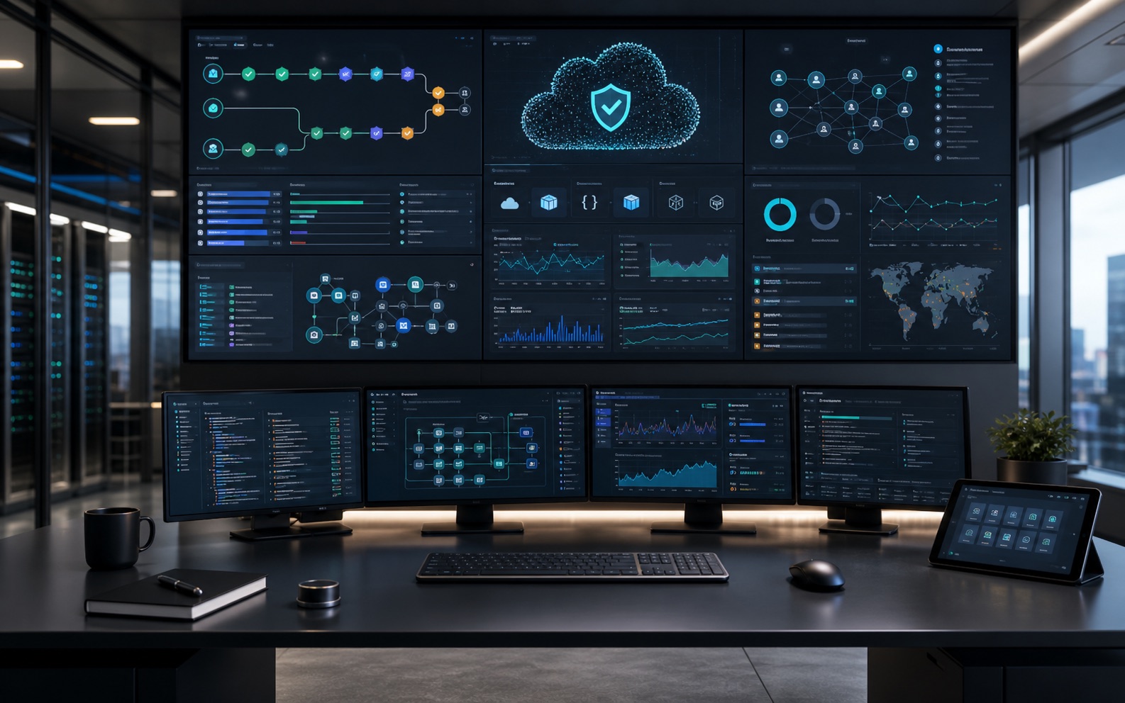 Cloud security and DevOps control dashboards for production delivery